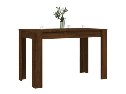 Mesa de comedor madera de ingeniería marrón roble 120x60x76 cm