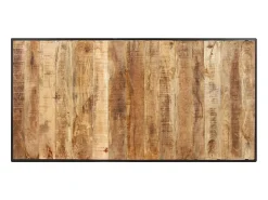 Mesa de comedor madera de mango rugosa 180 cm ES562298