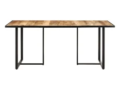 Mesa de comedor madera de mango rugosa 180 cm ES562298