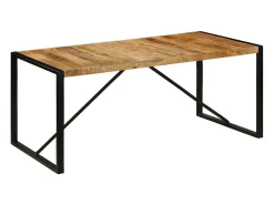 Mesa de comedor Madera de mango crudo 180 cm