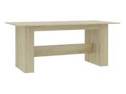 Mesa de comedor madera de ingeniería roble Sonoma 180x90x76 cm ES444539