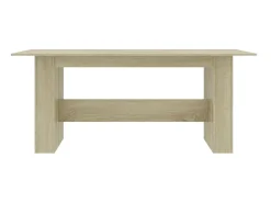 Mesa de comedor madera de ingeniería roble Sonoma 180x90x76 cm ES444539
