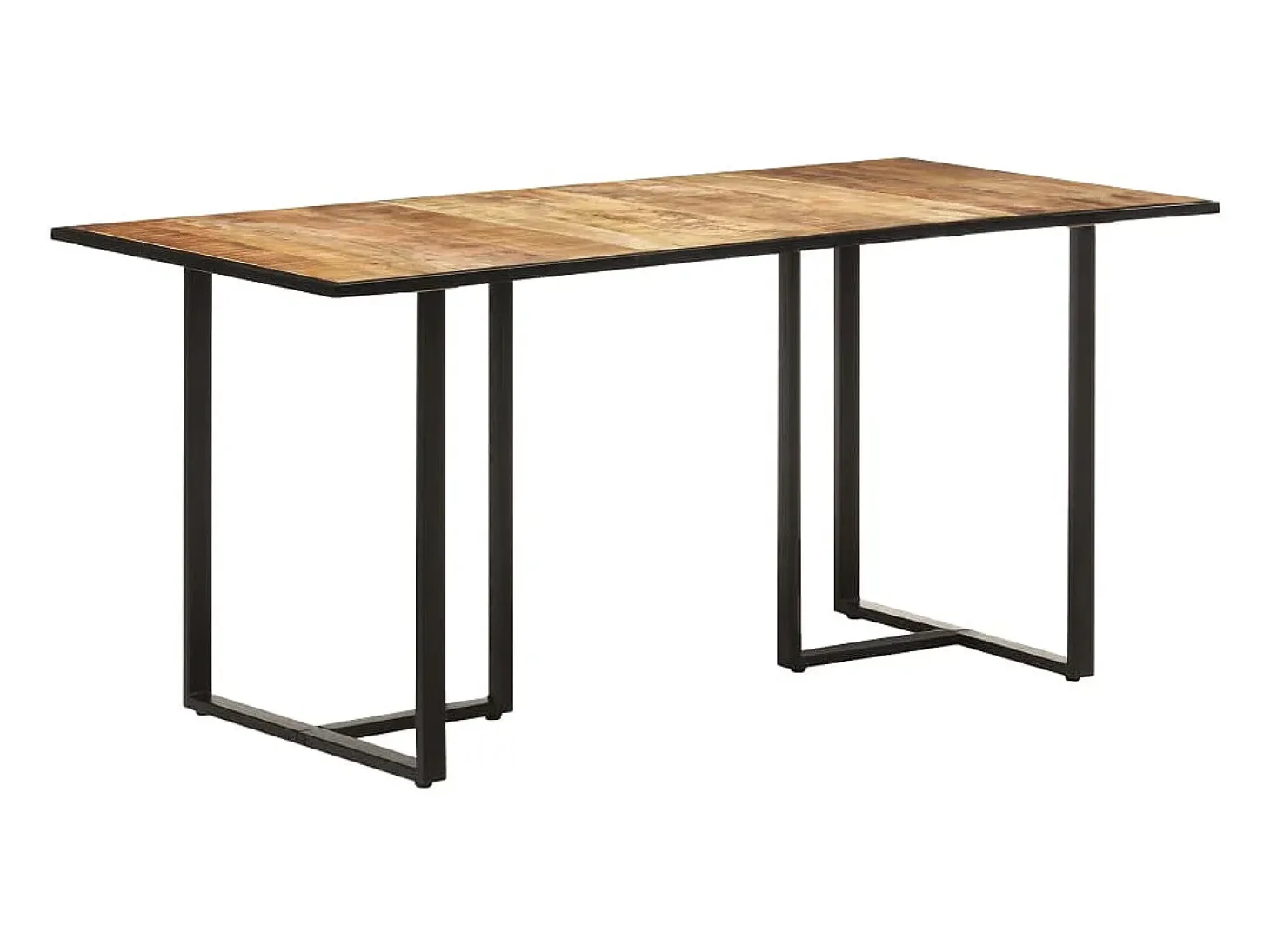 Mesa de comedor madera de mango rugosa 160 cm