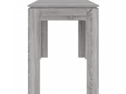 Mesa de comedor madera de ingeniería Sonoma gris 120x60x76 cm ES214294