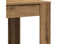 Mesa de comedor madera ingeniería roble artisan 140x74,5x76 cm