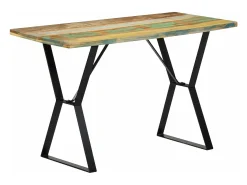 Mesa de comedor madera maciza reciclada 120x60x76 cm