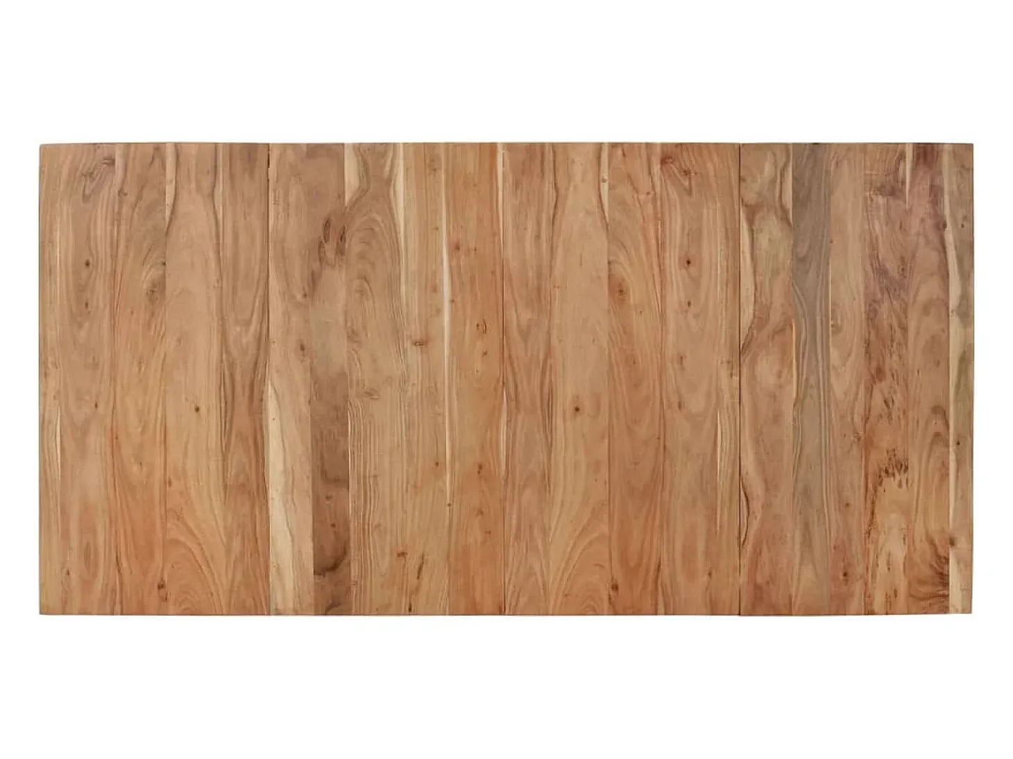 Mesa de comedor madera maciza de acacia negra 180x90x77 cm