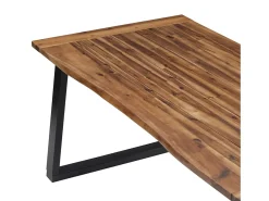 Mesa de comedor madera maciza de acacia 180x90 cm