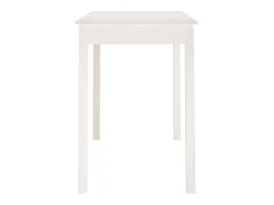 Mesa de comedor madera maciza de pino blanca 110x55x75 cm