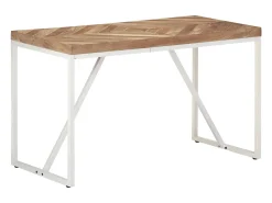Mesa de comedor madera maciza de acacia y mango 120x60x76 cm