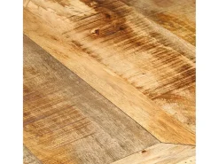 Mesa de comedor madera maciza de mango sin tratar Ø150x76 cm