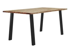 Mesa de comedor madera maciza de acacia 150x90x75 cm ES922915