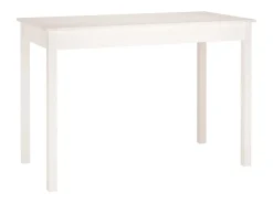Mesa de comedor madera maciza de pino blanca 110x55x75 cm ES569364
