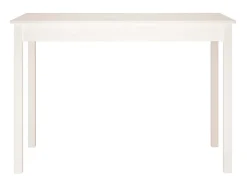 Mesa de comedor madera maciza de pino blanca 110x55x75 cm ES569364