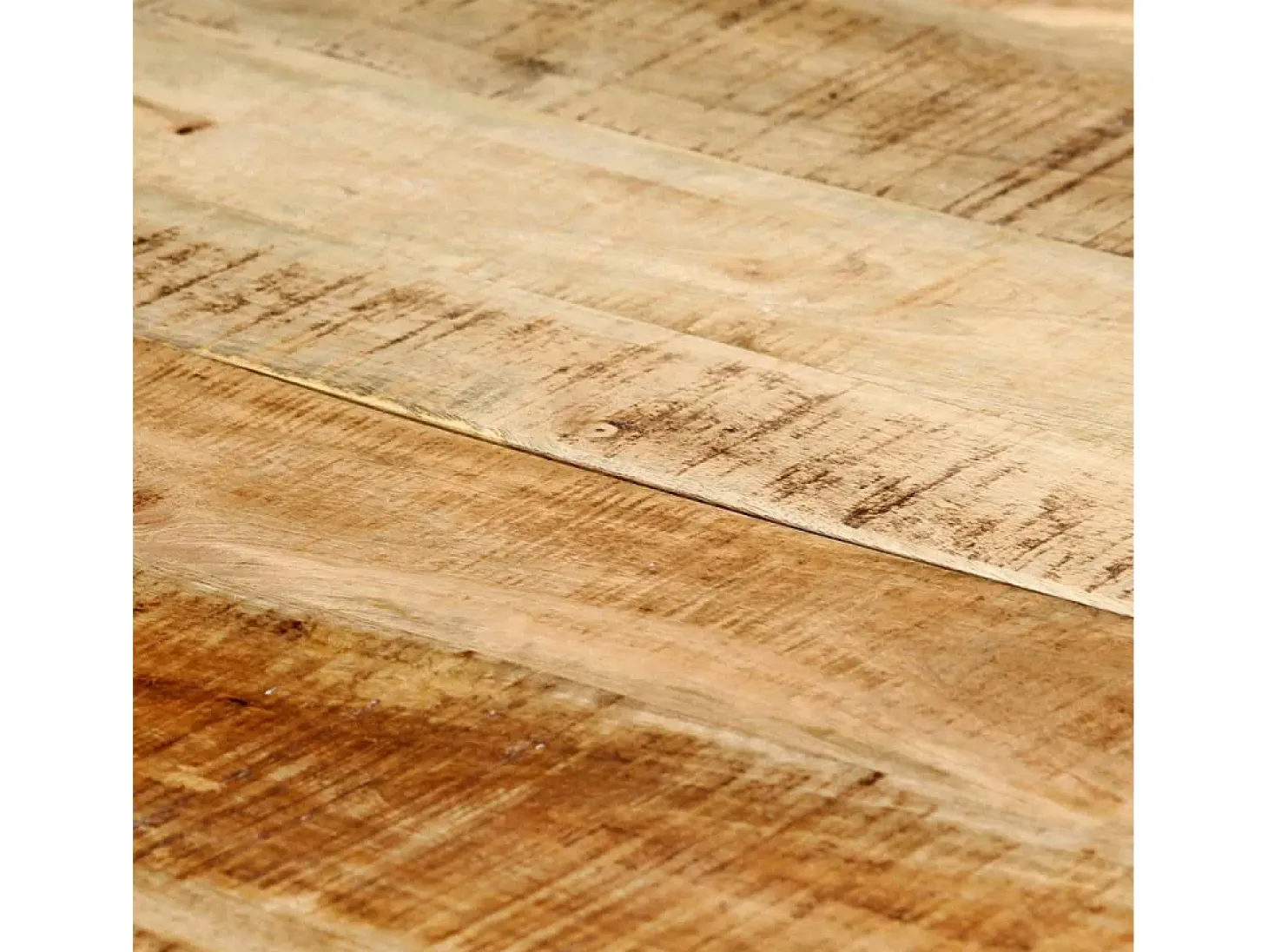Mesa de comedor madera maciza de mango en bruto 140x70x75 cm