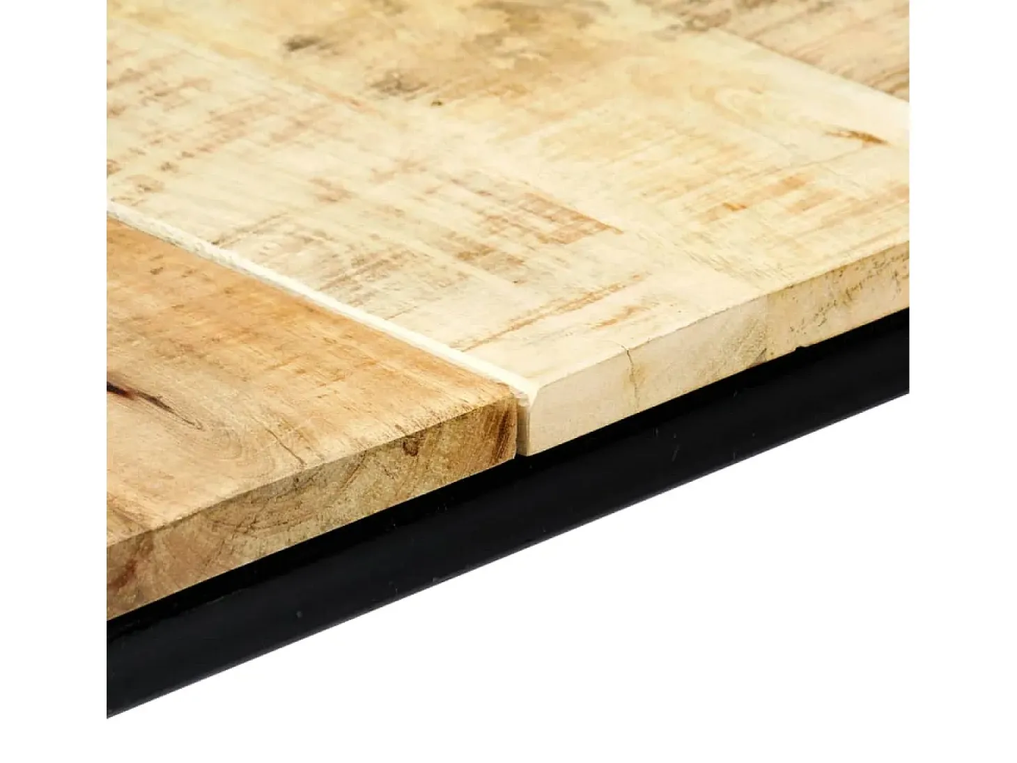 Mesa de comedor madera maciza de mango en bruto 140x70x75 cm