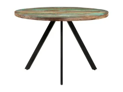 Mesa de comedor madera maciza reciclada 110x75 cm ES997900