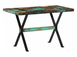 Mesa de comedor madera maciza reciclada 120x60x76 cm