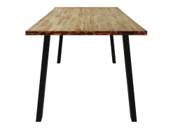 Mesa de comedor madera maciza de acacia 200x90x75 cm ES957359