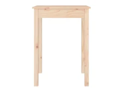 Mesa de comedor madera maciza de pino 55x55x75 cm ES177568
