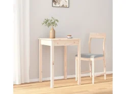 Mesa de comedor madera maciza de pino 55x55x75 cm ES177568