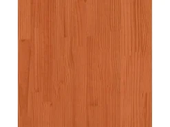 Mesa de comedor madera maciza de pino marrón cera 55x55x75 cm