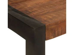 Mesa de comedor madera maciza de mango marrón miel 120x60x76 cm ES976594