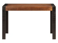 Mesa de comedor madera maciza de mango marrón miel 120x60x76 cm ES976594