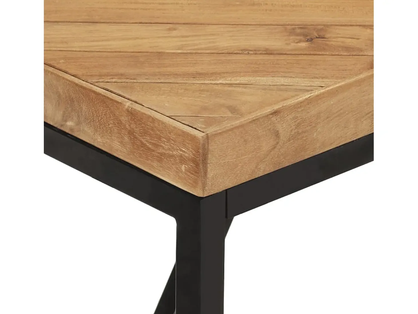 Mesa de comedor madera maciza de acacia y mango 120x60x76 cm ES751085