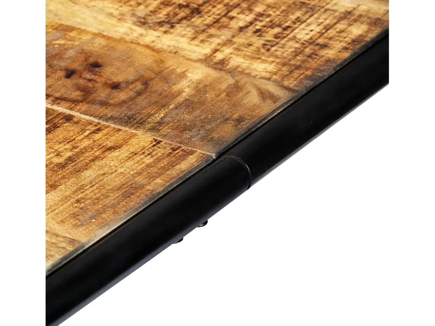 Mesa de comedor madera maciza de mango en bruto 180x90x76 cm