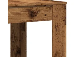Mesa de comedor madera vieja 140x74,5x76 cm madera contrachapada