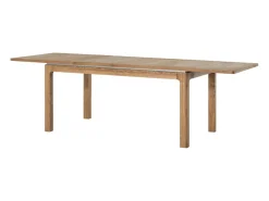 Mesa de comedor Manky extensible de 160 a 250 cm en madera rústica de roble