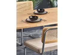 Mesa de comedor Marthe extensible chapada en roble 160-240cm