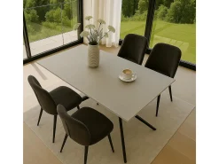 Mesa de comedor MCW-O58, gris