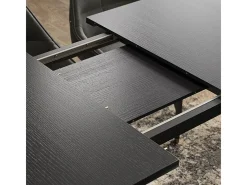 Mesa de comedor negro 200x90x77 goldamo