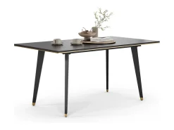 Mesa de comedor negro 200x90x77 goldamo