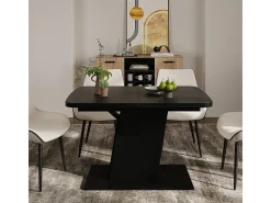 Mesa de comedor negro 120x80x77.3 fenaro