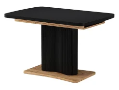 Mesa de comedor negro/roble 120x80x77.4 fenaro