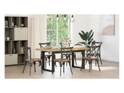Mesa de comedor NOAIN patas en U 180x90x75cm pino macizo