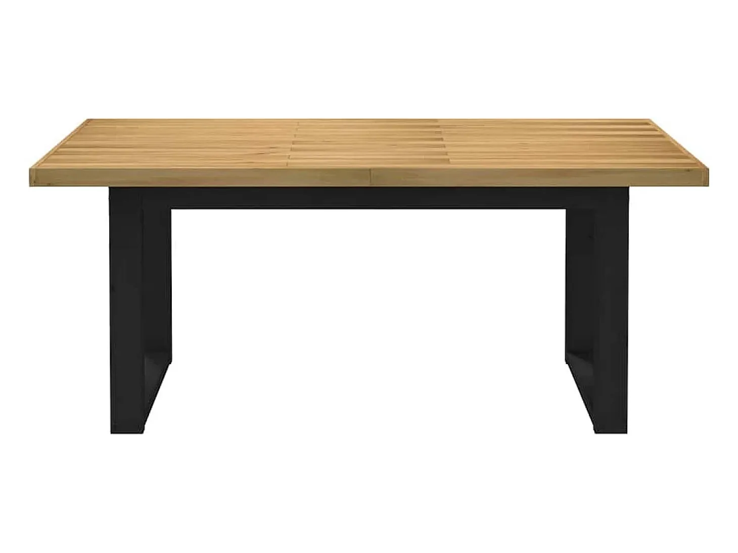 Mesa de comedor NOAIN patas en U 180x90x75cm pino macizo