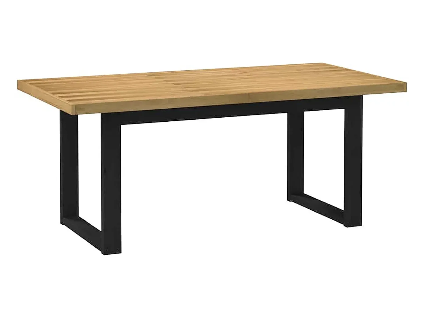 Mesa de comedor NOAIN patas en U 180x90x75cm pino macizo