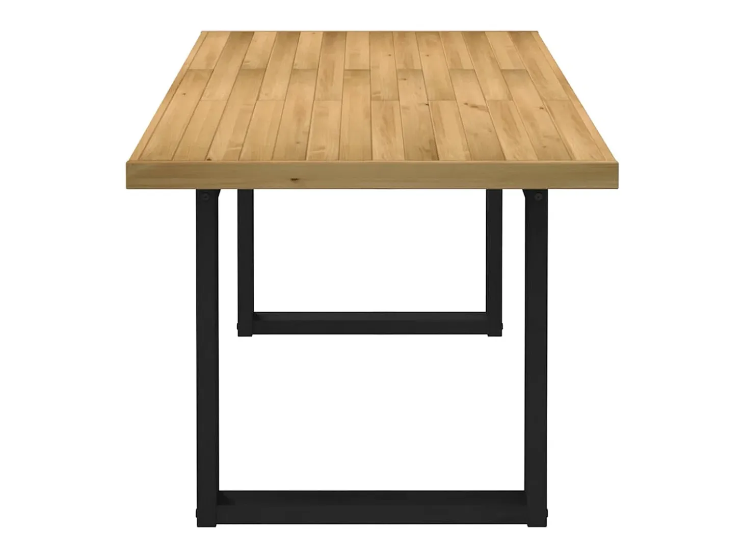 Mesa de comedor NOAIN patas en U 180x90x75cm pino macizo