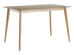 Mesa de comedor nórdica con acabado fresno 120 cm ELION