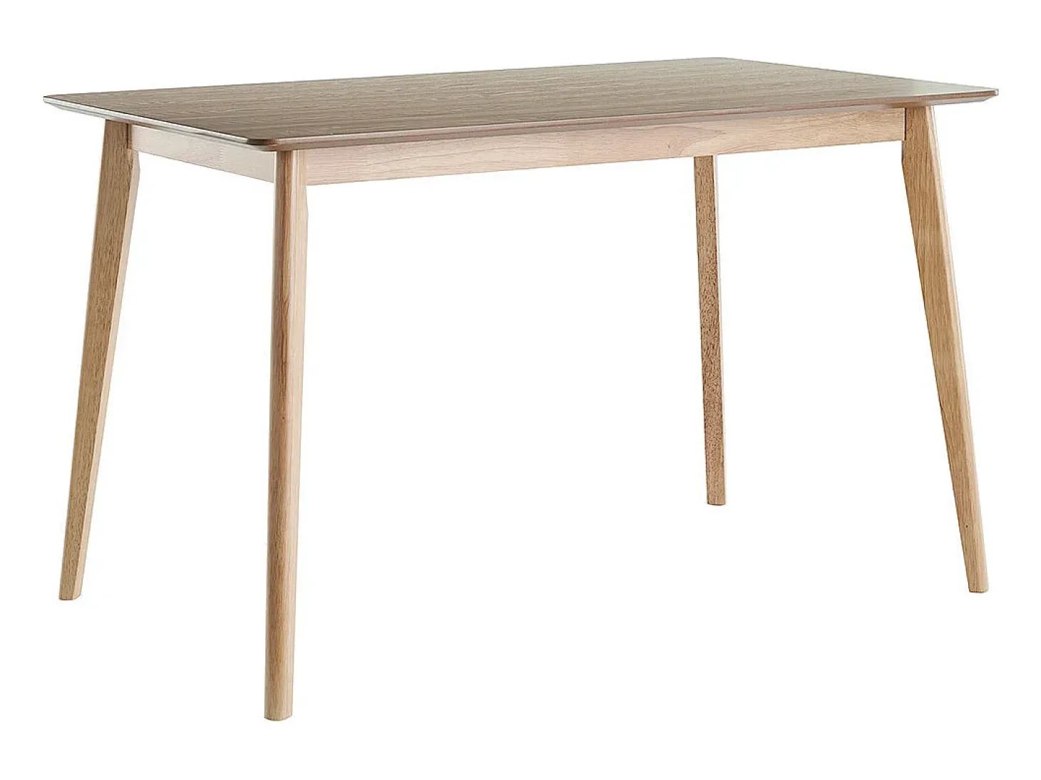 Mesa de comedor nórdica con acabado fresno 120 cm ELION