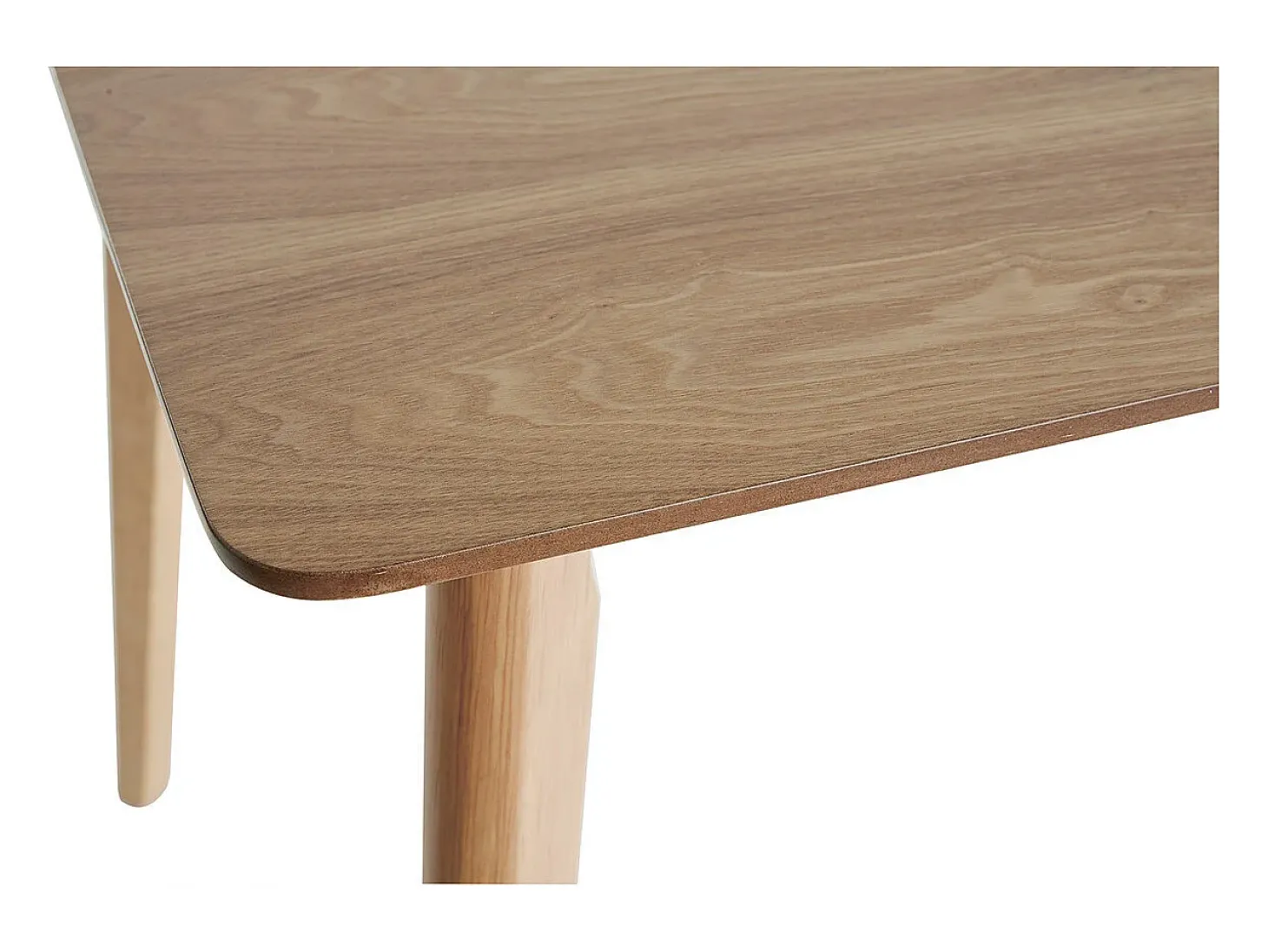 Mesa de comedor nórdica con acabado fresno 120 cm ELION
