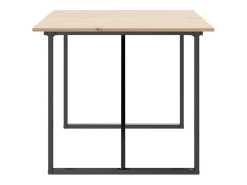 Mesa de comedor O-frame 180x90x75 cm madera maciza de pino acero