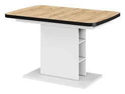 Mesa de comedor oro potencia roble/blanco 120x80x77.3 fenaro