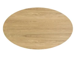 Mesa de comedor ovalada 150 cm en madera clara - Eddy