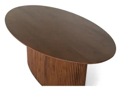 Mesa de comedor ovalada de madera de acacia 200 cm