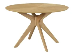 Mesa de comedor ovalada de diseño en roble 160 cm DIELLI